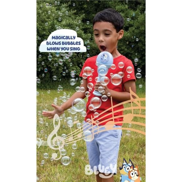 BLUEY Dance Mode Bubble Machine and Toy Microphone | Bluey Toy for Baby, - Picture 3 of 7